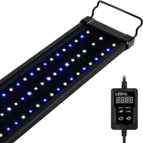 img 4 attached to 🐠 NICREW Marine LED Fish Tank Light with 2-Channel Timer for Saltwater Aquariums and Coral Reef Tanks