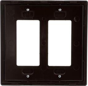 img 1 attached to EATON PJS262RB-SP-L Designer 2-Gang Screwless Wallplate: Sleek Oil Rubbed Bronze Cover Plate