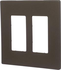 img 3 attached to EATON PJS262RB-SP-L Designer 2-Gang Screwless Wallplate: Sleek Oil Rubbed Bronze Cover Plate