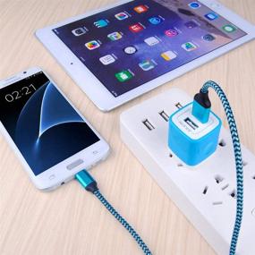 img 1 attached to 🔌 High-Speed Micro USB Wall Charger Adapter Box for Samsung Galaxy J7/J8/J6, S7/S6 Edge, HTC, LG Stylo – Includes Dual Port Charger Cube and 6 Ft Micro USB Cable for Android Phone