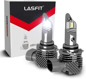 img 4 attached to ✨ LASFIT L1plus Fanless 9005/HB3 LED Bulbs 6000K Xenon White Conversion Kits - Halogen Replacement, Wireless Mini Size, Plug-N-Play (2 Pack)