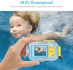 img 2 attached to Kids Waterproof Camera: 8MP 1080P Video Recorder, Underwater Digital Camera for Ages 3-12 - Perfect Birthday Gift for Boys and Girls (2 Inch Screen)