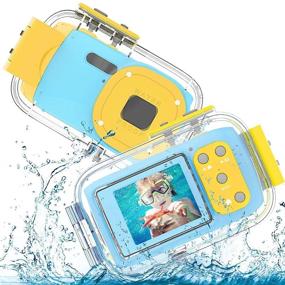 img 4 attached to Kids Waterproof Camera: 8MP 1080P Video Recorder, Underwater Digital Camera for Ages 3-12 - Perfect Birthday Gift for Boys and Girls (2 Inch Screen)