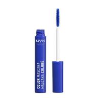 nyx color mascara: professional makeup in vibrant blue shade, 0.32 oz logo