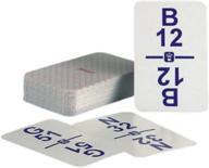 🎲 regal games bingo calling card deck: durable plastic coating, high contrast, standard size 4.5" x 3.5" - 75 cards of fun! логотип