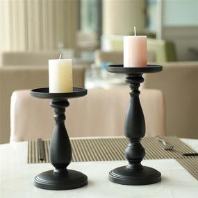 img 3 attached to Volnyus Black Decorative Candle Holder