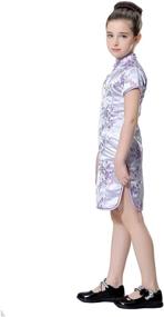 img 3 attached to 🌺 Chinese Purple Girls' Clothing - Bitablue Wintersweet Blossom Dresses