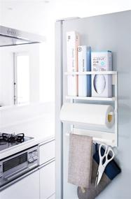 img 2 attached to YAMAZAKI Home 2560 Kitchen Rack - Magnetic Storage Holder and Organizer in White, One Size