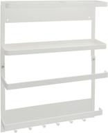 yamazaki home 2560 kitchen rack - magnetic storage holder and organizer in white, one size логотип