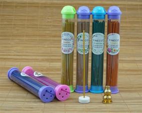 img 2 attached to 🌺 Enhance your Aromatherapy with 300PCS Mini Incense Sticks: Lavender, Rose, Jasmine, Sandalwood, and Green Tea Colognes—6 Popular Flavors (4.13in)