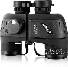 img 4 attached to 🔭 AOMEKIE 10x50 Binoculars: Night Vision Marine Military Waterproof Design with Rangefinder Compass BAK4 Prism FMC Lens - Ideal for Adults