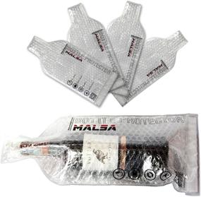 img 1 attached to Travel with Ease: MALSA Wine Bottle Protector - Portable & Reusable Wine Sleeves - Pack of 4