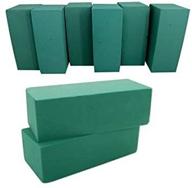 🌺 floral foam blocks - florist flower styrofoam green bricks | apply dry or wet | set of 8 logo