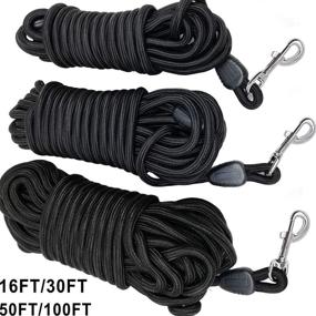 img 2 attached to 🐶 YUCFOREN Long Dog Leash: Ultimate Recall Training Rope Leash - Perfect for Puppy, Small, Medium & Large Breeds! (16FT/30FT/50FT/100FT)