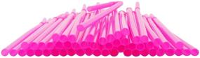 img 2 attached to 🥤 Bendable Disposable Neon Drinking Straws - Pack of 1200, BPA-Free, Flexi Plastic Straws