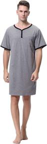 img 2 attached to Ultimate Comfort and Style: Sykooria Nightshirt Sleeve Sleepshirt Nightwear