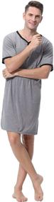 img 3 attached to Ultimate Comfort and Style: Sykooria Nightshirt Sleeve Sleepshirt Nightwear