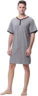 ultimate comfort and style: sykooria nightshirt sleeve sleepshirt nightwear logo