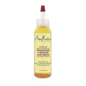img 4 attached to 🌿 Jamaican Black Castor Oil Hair Serum by SheaMoisture - Nourishing Hair Oil with Shea Butter, 2 oz