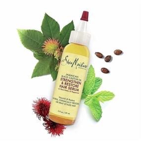 img 2 attached to 🌿 Jamaican Black Castor Oil Hair Serum by SheaMoisture - Nourishing Hair Oil with Shea Butter, 2 oz