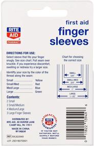 img 3 attached to 🖐️ Rite Aid Compression Finger Sleeves - 12 Pack, Finger Support for Arthritis Pain Relief