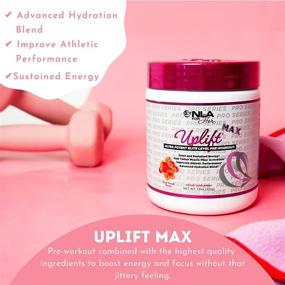 img 2 attached to 🍑 Uplift MAX Pre-Workout (30 Servings) - Peach Rings - Enhances Energy Levels, Supports Athletic Performance, Activates Fast Twitch Muscle Fibers