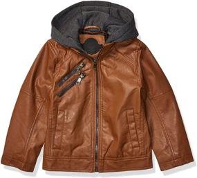 img 4 attached to Urban Republic Little Leather Jacket Boys' Clothing