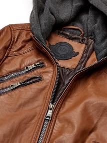 img 2 attached to Urban Republic Little Leather Jacket Boys' Clothing