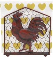 rooster design tabletop freestanding dispenser logo