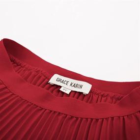 img 2 attached to 👗 Girls Pleated Elastic Clothing by GRACE KARIN