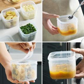 img 1 attached to 6-Piece Fridge Food Storage Container - Keep Fresh with Detachable Boxes - Meat, Fish, Fruit, Vegetable Organizer