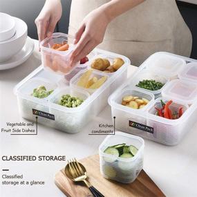 img 2 attached to 6-Piece Fridge Food Storage Container - Keep Fresh with Detachable Boxes - Meat, Fish, Fruit, Vegetable Organizer