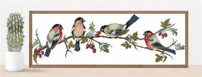 img 3 attached to EGoodn Pre Printed Bullfinches Embroidery Needlework