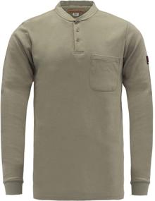 img 3 attached to 🔥 BOCOMAL Fire-Resistant Men's Shirts with NFPA2112 Compliance