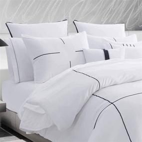 img 1 attached to Vera Wang Duvet Cover White