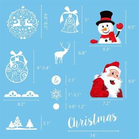 img 1 attached to 🎄 354-Piece Christmas Snowflake Window Clings - Xmas Stickers Decals Ornaments