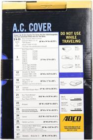 img 1 attached to 🔒 Ultimate Protection: ADCO 3016 White Size 16 RV Air Conditioner Cover