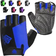 🚴 htzploo bike gloves - half finger cycling gloves for men and women with anti-slip shock-absorbing padding, lightweight biking gloves for mountain biking logo