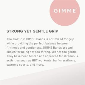 img 1 attached to 🌈 GIMME Bands Any Fit Hair Ties: Strong Hold Microfiber Elastics for All-Day Comfort without Snags, Dents, or Breakage - Neutrals