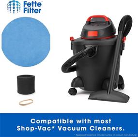 img 2 attached to 🌀 Fette Filter Vacuum Kit – 4 Foam Sleeve Filters for 5+ Gallon Vacs Compatible with Shop-Vac 90585, 12 Reusable Dry Filters & 12 Retaining Bands, Fits Most Shop-Vac Vacuum Cleaners