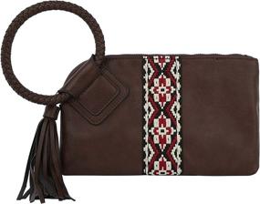 img 4 attached to Clutch Wristlet Evening Wallet Leather Women's Handbags & Wallets and Wristlets
