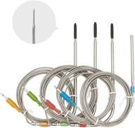 inkbird replacement colored probe 4-pack kit, compatible with inkbird meat thermometers ibt-4xs, ibt-6xs - ultra accurate & fast up to 572°f/300°c (not for wifi thermometer ibbq-4t) logo