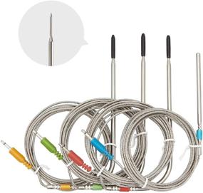 img 4 attached to Inkbird Replacement Colored Probe 4-Pack Kit, Compatible with Inkbird Meat Thermometers IBT-4XS, IBT-6XS - Ultra Accurate & Fast up to 572°F/300°C (Not for WiFi Thermometer IBBQ-4T)