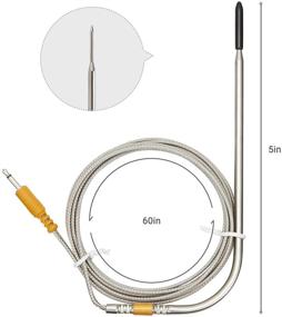 img 1 attached to Inkbird Replacement Colored Probe 4-Pack Kit, Compatible with Inkbird Meat Thermometers IBT-4XS, IBT-6XS - Ultra Accurate & Fast up to 572°F/300°C (Not for WiFi Thermometer IBBQ-4T)