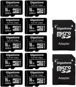 img 4 attached to 💾 Gigastone 16 ГБ 10-паковый Micro SD-карта для FHD-видео, видеонаблюдения, действий камер, дронов - 85 МБ/с Micro SDHC UHS-I U1 Класс 10