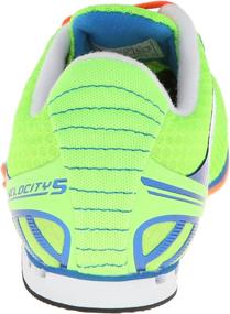 img 2 attached to 👟 Saucony Velocity Track Men's Shoes – Green/Orange Athletic Footwear