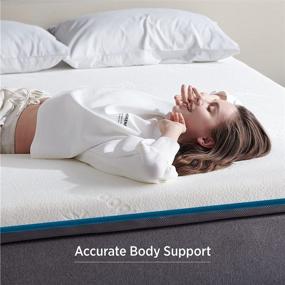 img 1 attached to Bedsure Memory Mattress Topper Curve Ergonomic High Density