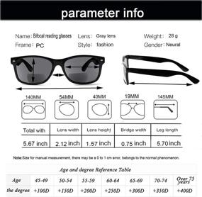 img 3 attached to 👓 Stylish Spring Hinge Grey Lens Bifocal Reading Glasses – Outdoor Sunglasses for Men and Women: Fashionable, Comfortable, and High-Quality Bifocal Readers