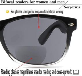 img 2 attached to 👓 Stylish Spring Hinge Grey Lens Bifocal Reading Glasses – Outdoor Sunglasses for Men and Women: Fashionable, Comfortable, and High-Quality Bifocal Readers