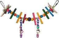 🐦 super bird creations mini rainbow bridge bird toy, 2 x 11-inch - small size logo